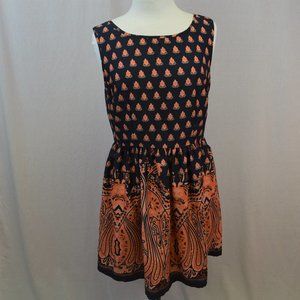 UP by ultra pink floral print skater dress size L